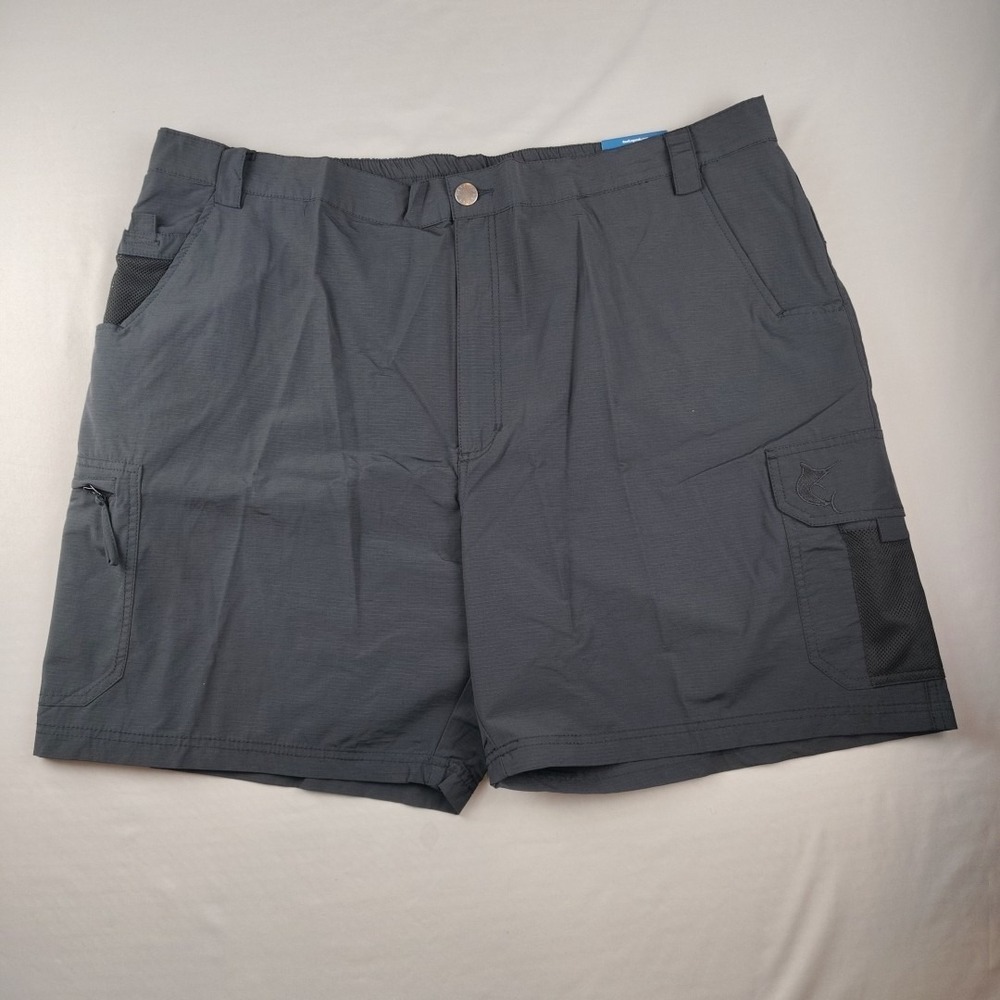 Reel Legends Tarpon Performance Shorts Mens XXL Black 7.5" Inseam Quick Dry